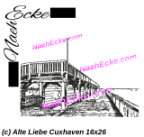 Stickdatei Cuxhaven Alte Liebe 16x26  Scrib-Art