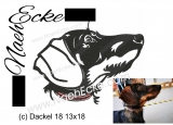 Stickdatei Dackel Nr. 18 13 x 18