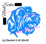 Stickdatei Dackel 2-15 10x10