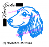 Stickdatei Dackel 21-15 10x10