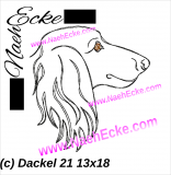 Embroidey Dachshund 21 5x7