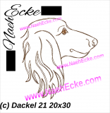 Embroidey Dachshund 21 11.81 x 7.87