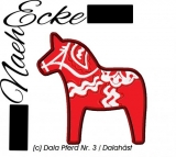 Embroidery Dala Horse 3 10x10 
