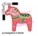 Embroidery Dala Horse 2 11.81x 7.87