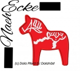 Embroidery Dala Horse 5 4x4