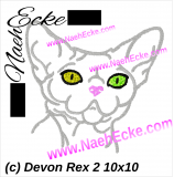 embroidery Devon Rex 2 4x4
