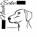 Stickdatei Dobermann Nr. 1 13x18 