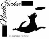 Stickdatei Dogfrisbee 5 Fox Terrier 10x10 