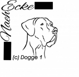 Datei Dogge Nr. 1 SVG / EPS 