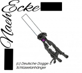 Embroidery Dogge Nr. 4 ITH Keychain 