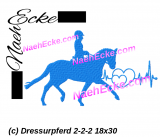 Stickdatei Dressurpferd 2-2-2HS 18x30 / 20x28 / 20x30
