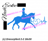 Stickdatei Dressurpferd 2-2HS 18x30 / 20x28 / 20x30