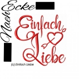 Stickdatei "Einfach Liebe" 10x10 