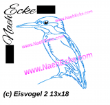 Stickdatei Eisvogel 2 13x18