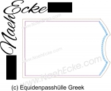 Embroidery File Equidenpass cover Greek *** BLANK