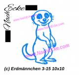 Stickdatei Erdmännchen 3-15 10x10