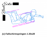 Stickdatei Fallschirmspringen 1 18x30 / 20x28