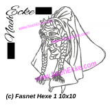 Embroidery Fasnet Witch 1 4x4