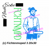 Stickdatei Fichtenmoped 3 FCHTNMPD 20x30/20x36/20x28