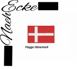 Stickdatei Flagge Dänemark 9x6 cm 