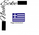 Stickdatei Flagge Griechenland 9x6 cm 