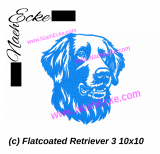 Stickdatei Flat Coated Retriever 3