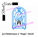 Stickdatei Fledermaus Hugo 2 10x10
