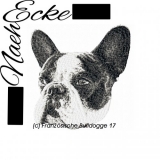 Embroidery French Bulldog 17 10x10 PHOTOstitch 
