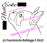 Stickdatei Französische Bulldogge Nr. 5 10x10