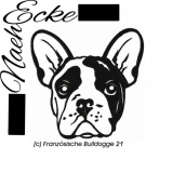 Stickdatei Französische Bulldogge Nr. 21 10x10 