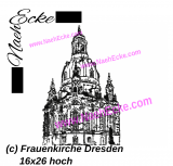 Stickdatei Frauenkirche Dresden 20x28 / 16x26 / 18x30 hoch! Scrib-Art