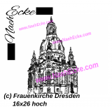 Embroidery Frauenkirche Dresden 10.24 x 6.30 vertikal