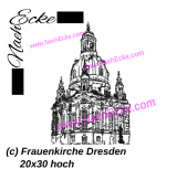 Stickdatei Frauenkirche Dresden 20x30 hoch! Scrib-Art