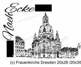 Stickdatei Frauenkirche Dresden 20x28 / 20x30 Scrib-Art