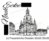 Embroidery Frauenkirche Dresden 11.02 x 11.02 / 11.81 x 7.87