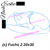 embroidery fox 2 11.81 x 7.87