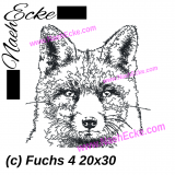 embroidery fox 4 11.81 x 7.87