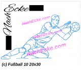 Embroidery Soccer 10 11.81 x 7.87