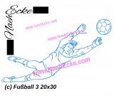 Embroidery Soccer 3 11.81 x 7.87