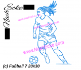Embroidery Soccer 7 11.81 x 7.87