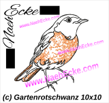 Embroidery Redstart 1 4x4 Embroidery Redstart 1 4x4