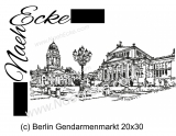 Stickdatei Berlin Gendarmenmarkt 20x30 Scrib-Art