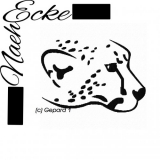 Embroidery Cheetah 1 4x4" 