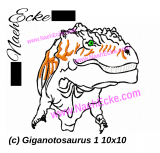 Stickdatei Giganotosaurus 1 10x10