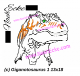 Embroidery Giganotosaurus 1 5x7