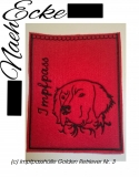 Stickdatei Golden Retriever Nr. 3 13x18 