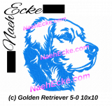 Stickdatei Golden Retriever 05-0 10x10