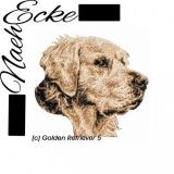 Embroidery Golden Retriever 5 13x18 PHOTOstitch 