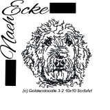 Embroidery Goldendoodle 3 4x4 ScribArt
