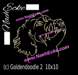 Embroidery Goldendoodle 2 4x4
